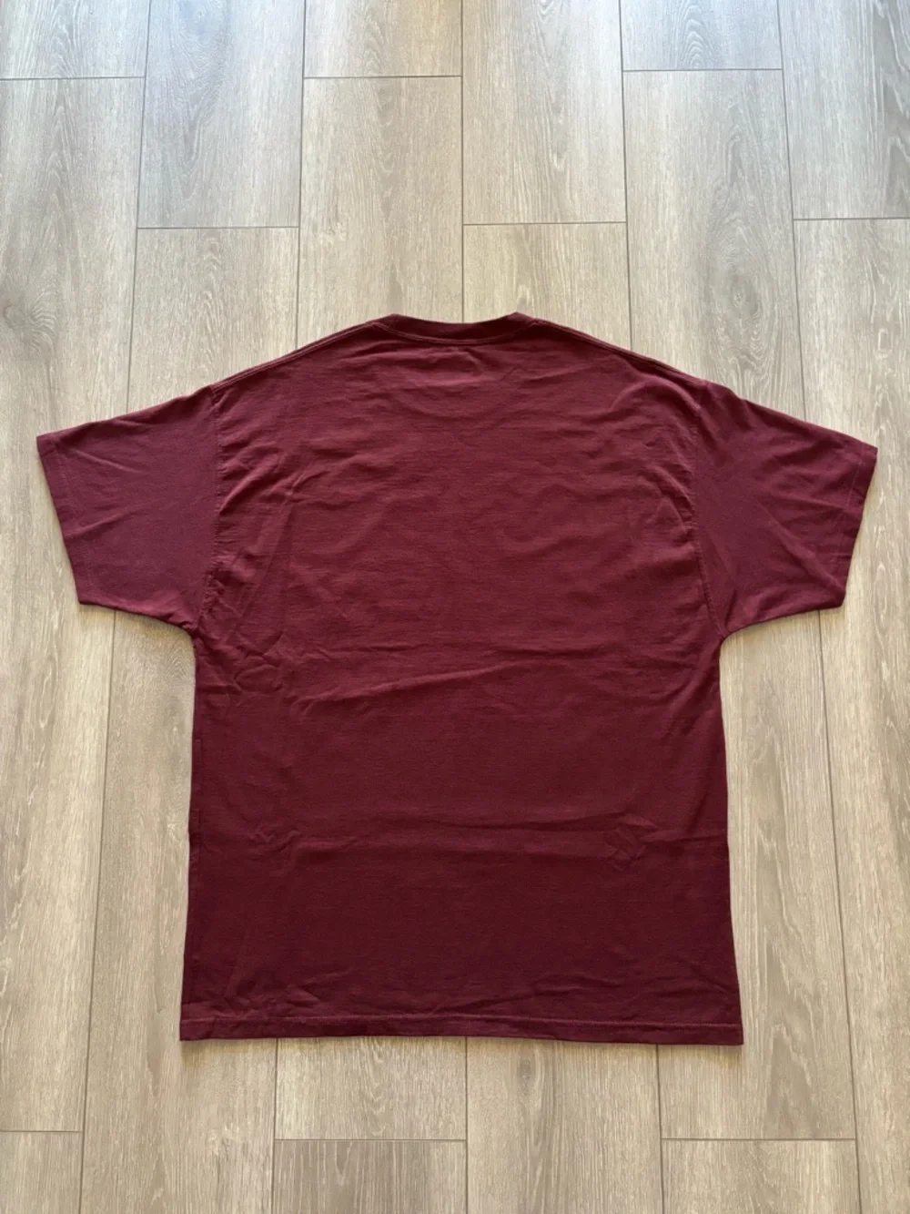 Champion Men's Burgundy Short Sleeve Crewneck T-Shirt - Picture 3 of 3